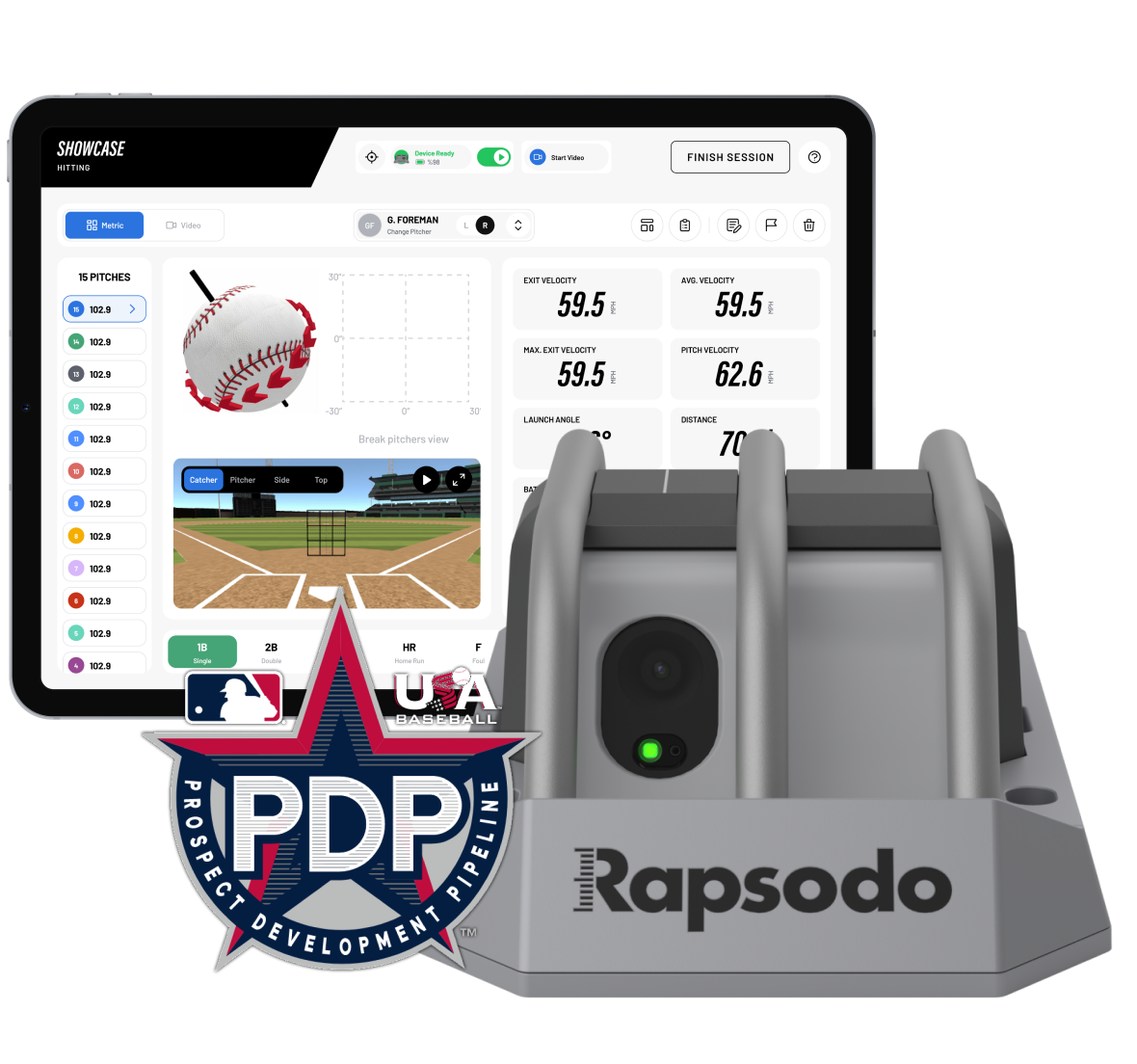 Rapsodo PRO 2.0 in action